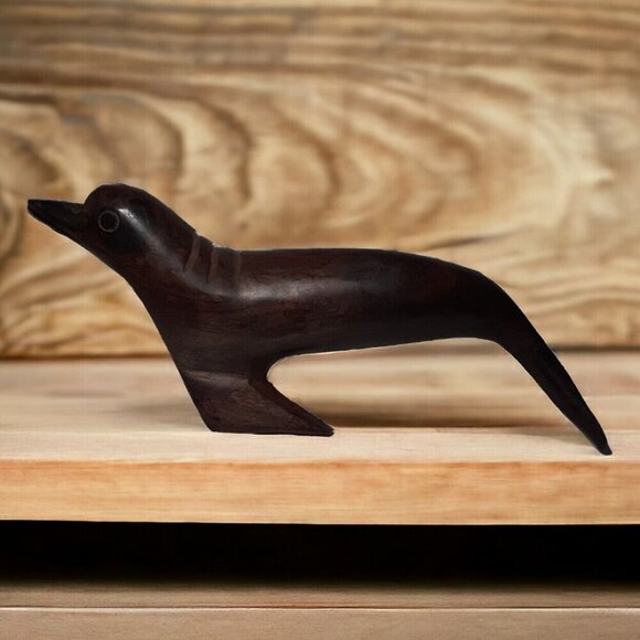 Ironwood Sea Lion Figurine Sculpture Animal Pacific Ocean Aquatic Mammal11"